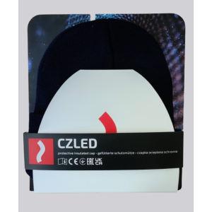 Czapka akrylowa czarn. z oświetl. CZARNA